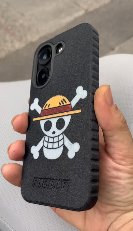 Custom θήκη κινητού Poco X8 Pro με σχέδιο One Piece, πλάγια όψη με ανάγλυφο πλαίσιο