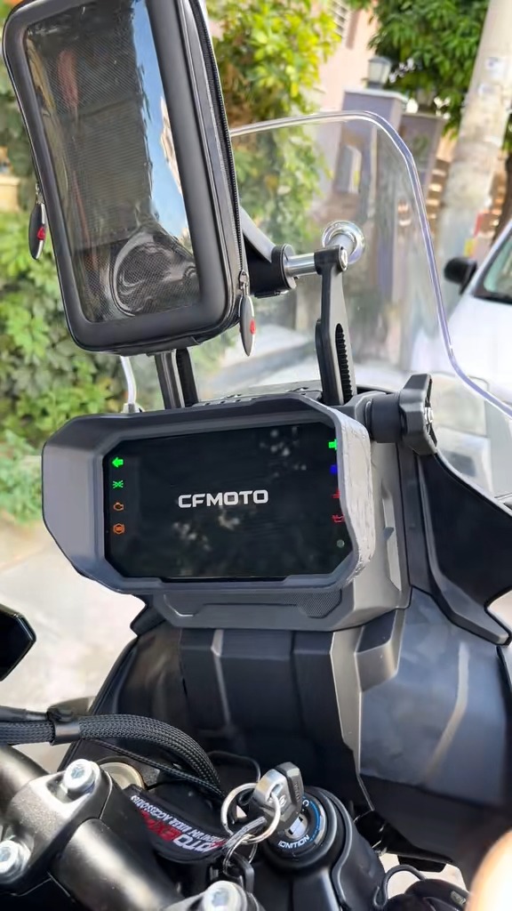 Σκίαστρο Οθόνης CFMoto 450MT – Hexstacy & Punisher, Γκρι / Μαύρο – εικόνα 3