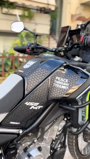 Tankpad Set CFMoto 450MT – Decepticons, Μαύρο / Λευκό – Forgecraft