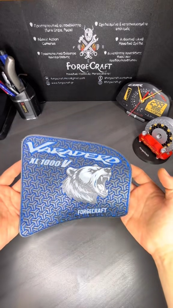 Tankpad Set Honda Varadero 1000 – Αρκούδα, Μπλε / Γαλάζιο / Λευκό / Γκρι – εικόνα 3