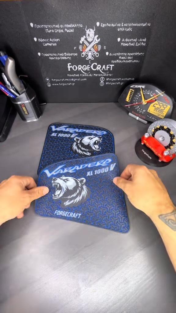 Tankpad Set Honda Varadero 1000 – Αρκούδα, Μπλε / Γαλάζιο / Λευκό / Γκρι – εικόνα 4