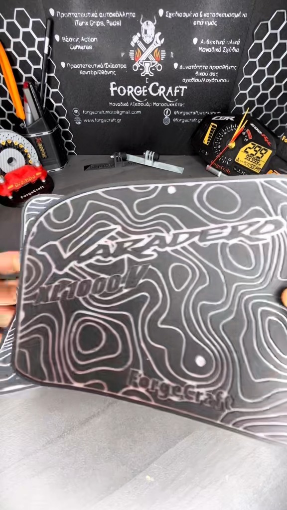 Tankpad Set Honda Varadero 1000 – Cartographer, Μαύρο / Λευκό – εικόνα 3