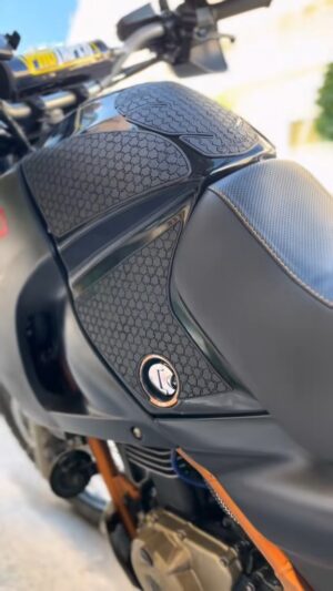 Tankpad Set Kawasaki KLE500 – Hexstacy, Μαύρο – Forgecraft