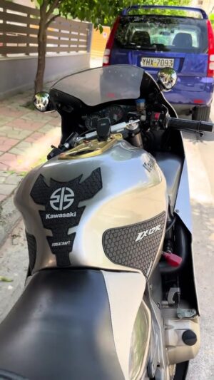Tankpad Set Kawasaki ZX-12R – Μαύρο / Γκρι – φωτογραφία 1