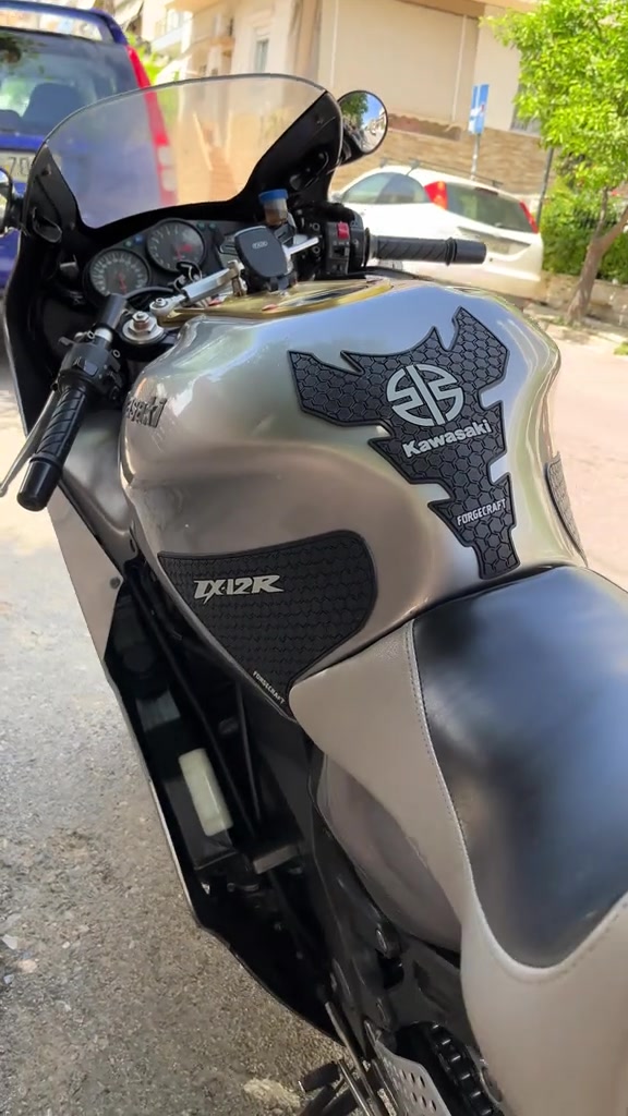 Tankpad Set Kawasaki ZX-12R – Μαύρο / Γκρι 3 Tankpad Set Kawasaki ZX-12R – Μαύρο / Γκρι – φωτογραφία 3