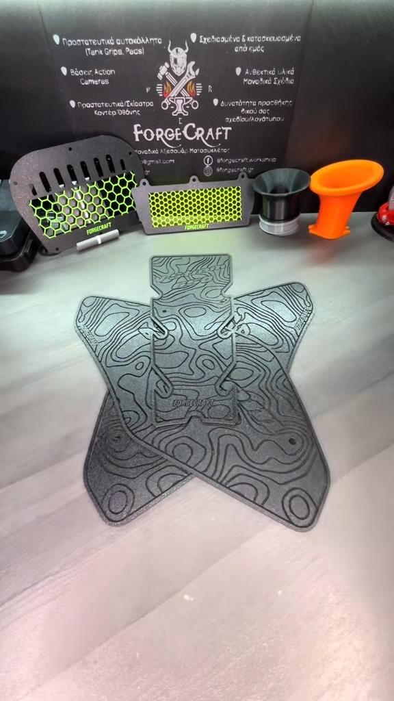 Tankpad Set Suzuki V-Strom 650 – Cartographer, Μαύρο – Forgecraft