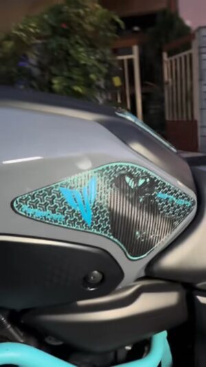 Tankpad Set Yamaha MT-07 (2021+) – Carbon Look, Μαύρο / Τιρκουάζ – Forgecraft