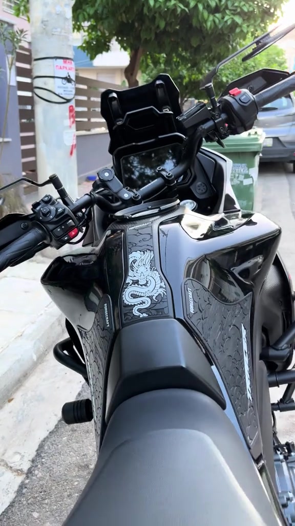 Tankpad Set Yamaha Tracer 7 – Δράκος, Μαύρο / Λευκό – φωτογραφία 3